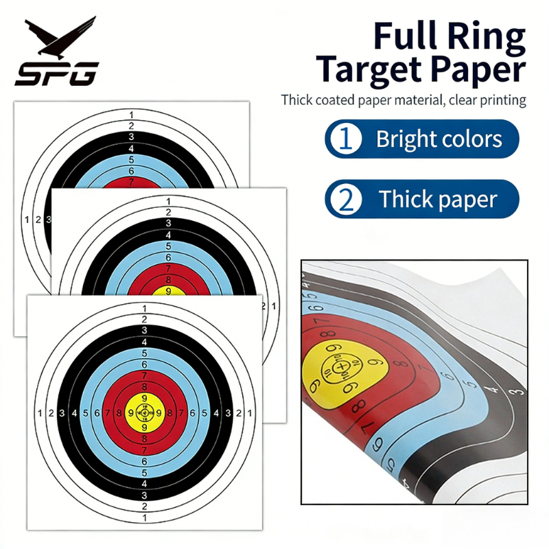 Archery Target Face - Archery Face Paper Target 60cm Fixed