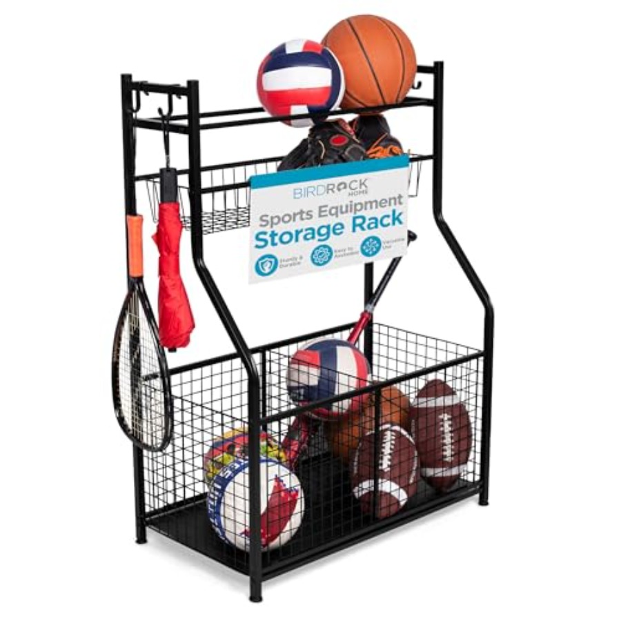 Sports Equipment Garage Organizer - Sports Equipment Ball Organizer 43H Garage