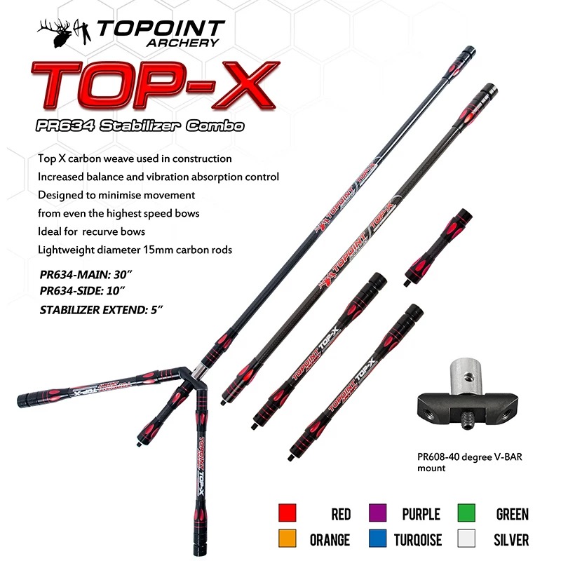 Archery Target Face - TOPOINT Balance Stabilizer Combo Main-Bar 18/24/27/30/34inch