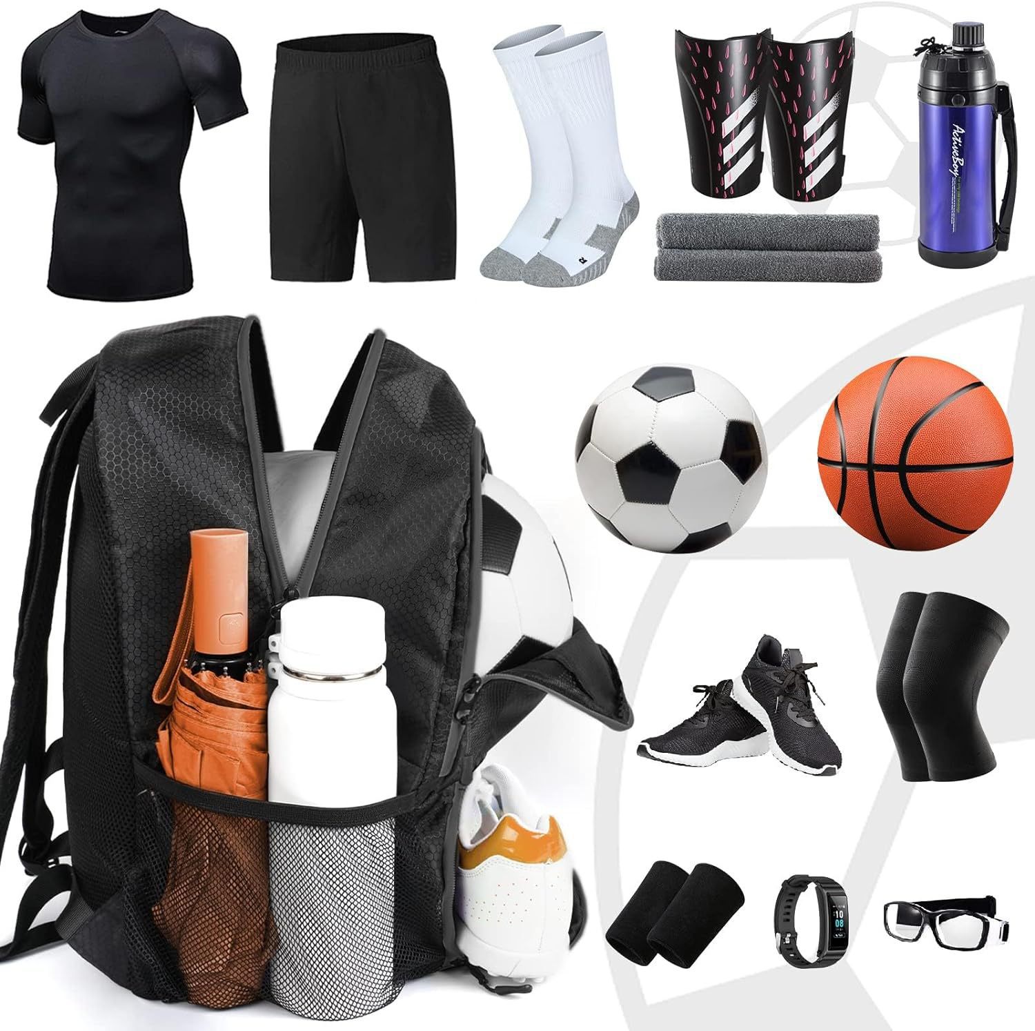 Oxford Backpack Football Bag W - مراجعة Sports Equipment For Volleyball وسعره
