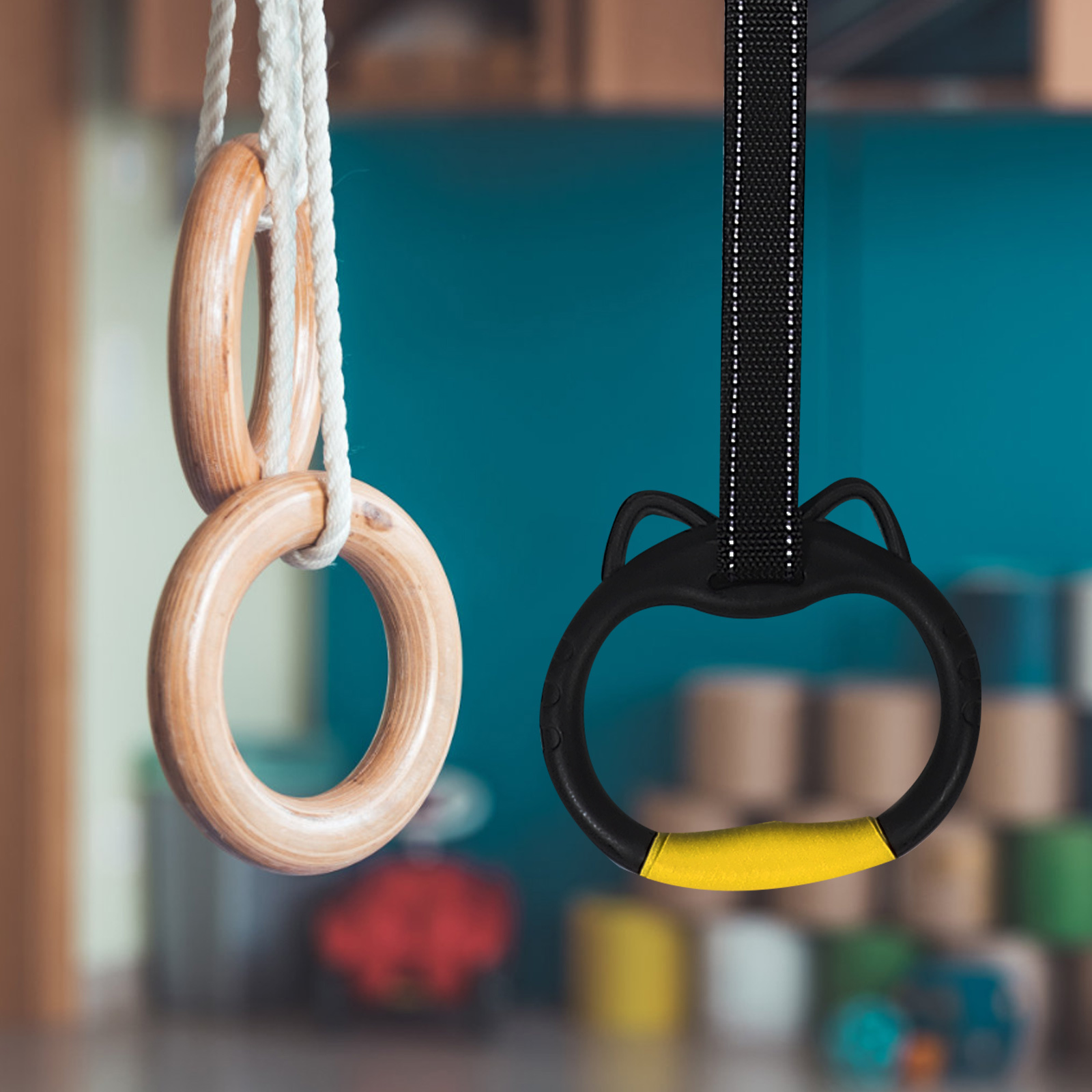 1 set 1 Set Gymnastics Rings F - مراجعة Sports Equipment Wholesale وسعره
