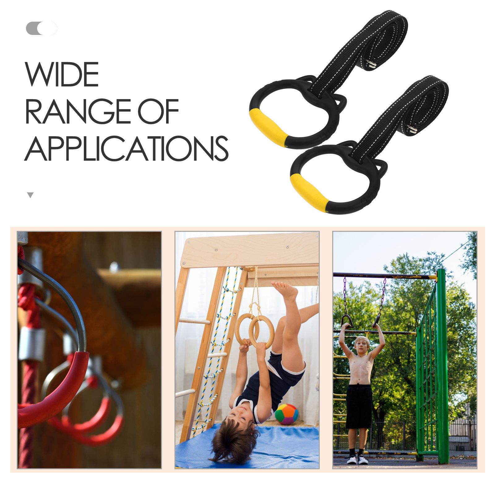 1 set 1 Set Gymnastics Rings F - مراجعة Sports Equipment Wholesale وسعره