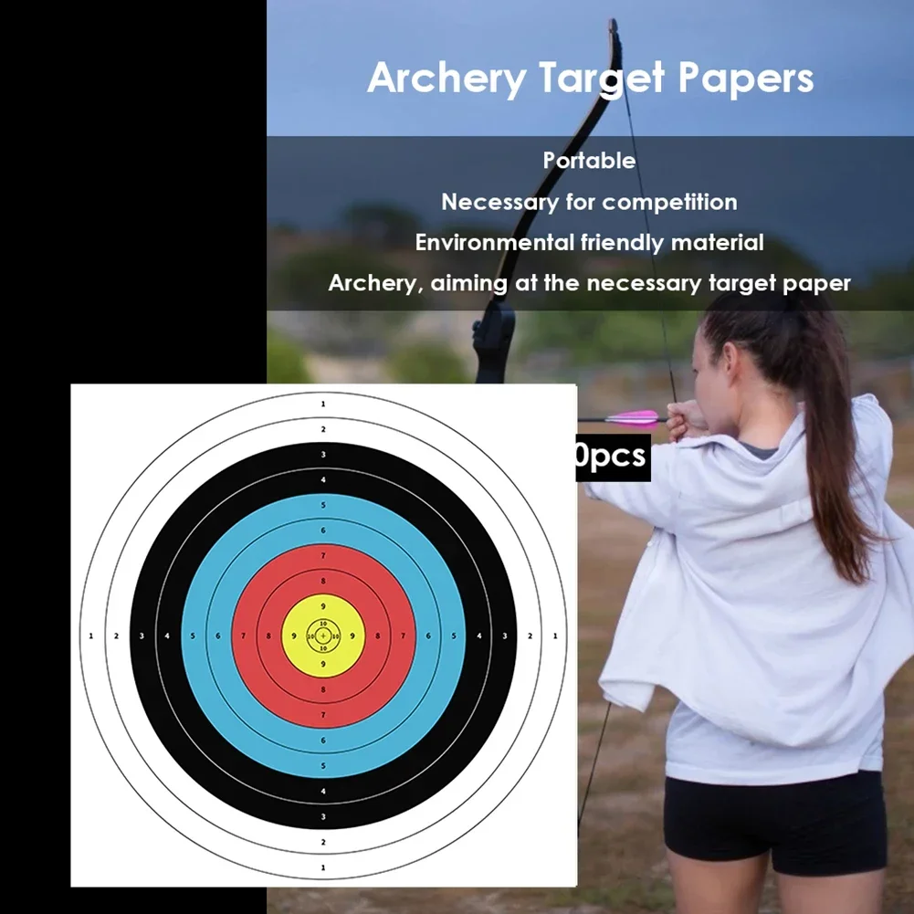 A 10pcs Profession Archery Tar - مراجعة Archery Target Face وسعره