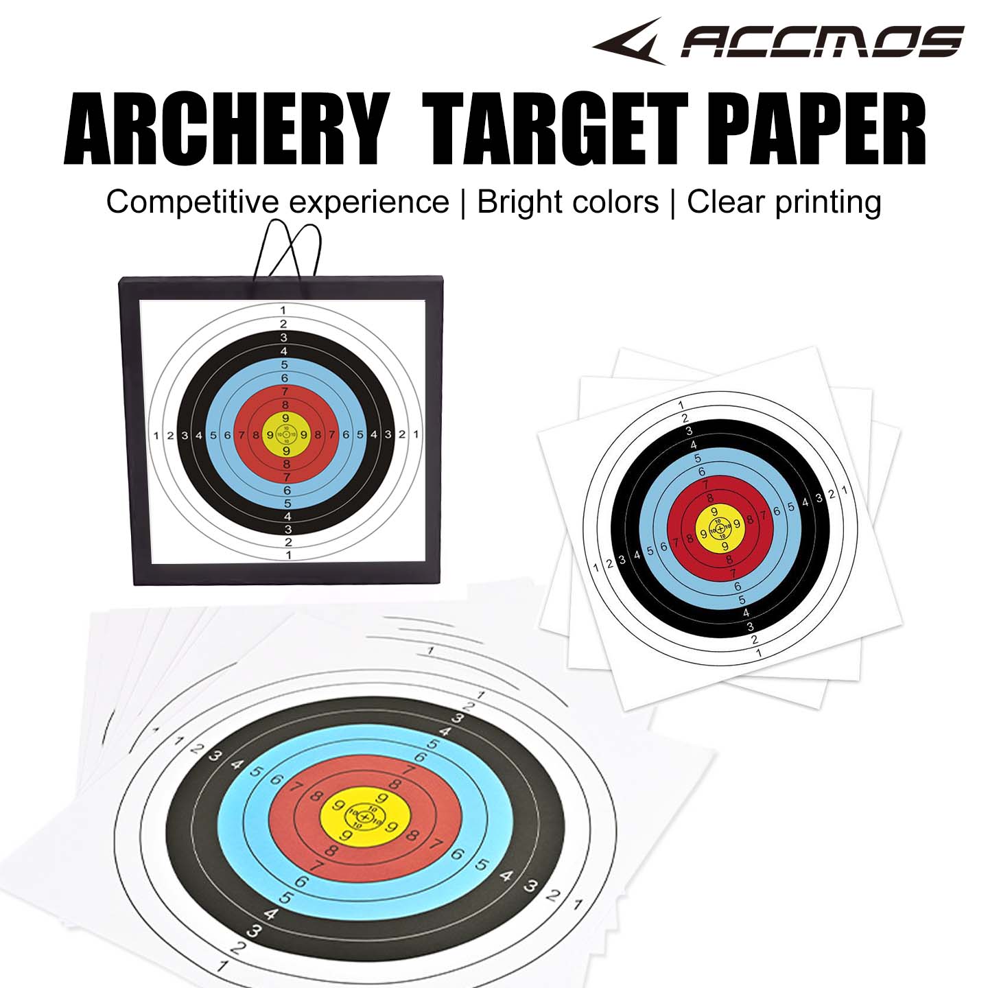 Archery Target Paper 40cm 60cm - مراجعة Archery Target Face وسعره