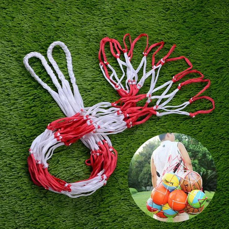 1Pc Football Net Bag Nylon Bol - مراجعة Sports Equipment For Volleyball وسعره