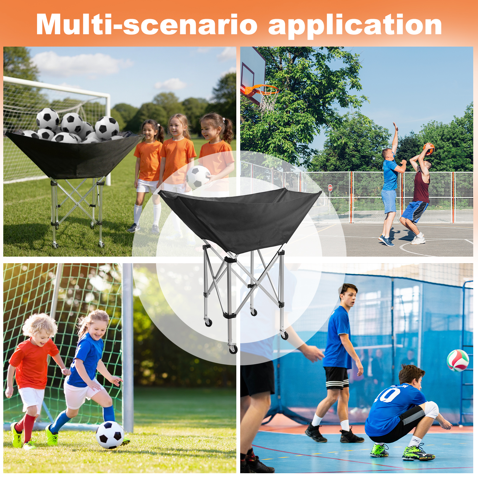 Collapsible Hammock Ball Cart  - مراجعة Sports Equipment Garage Organizer وسعره