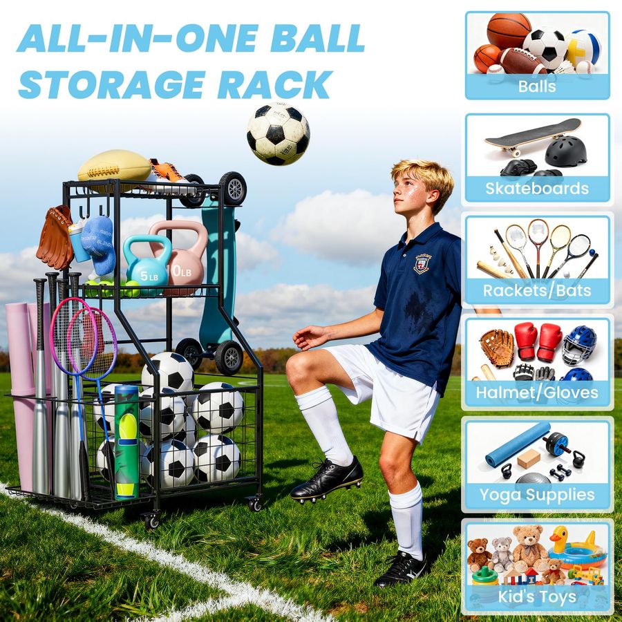 Sports Equipment Organizer, Ga - مراجعة Sports Equipment Garage Organizer وسعره
