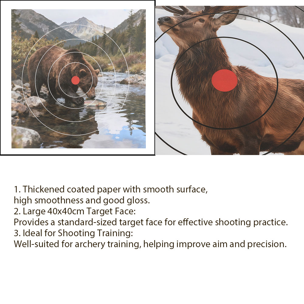 40x40cm Shooting Target Paper  - مراجعة Archery Target Face وسعره