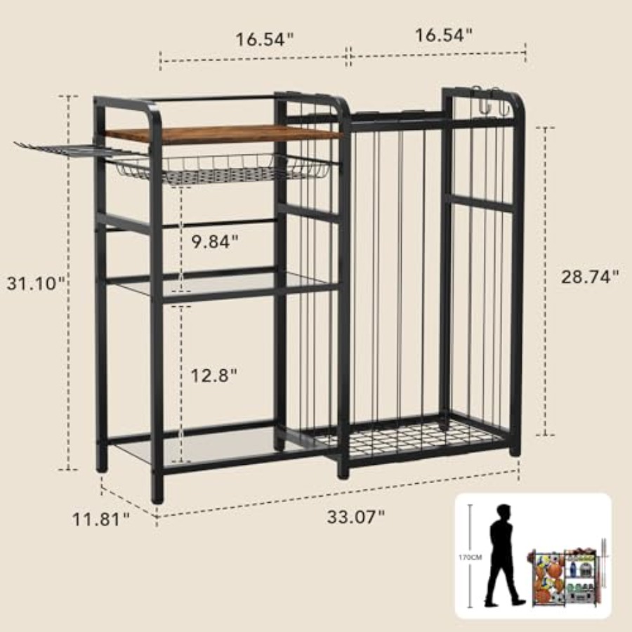 Garage Sports Equipment Organi - مراجعة Sports Equipment Garage Organizer وسعره