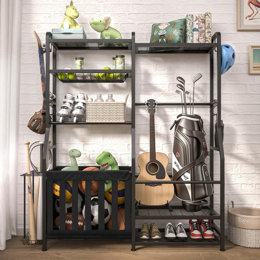 Garage Sports Equipment Organi - مراجعة Sports Equipment Garage Organizer وسعره