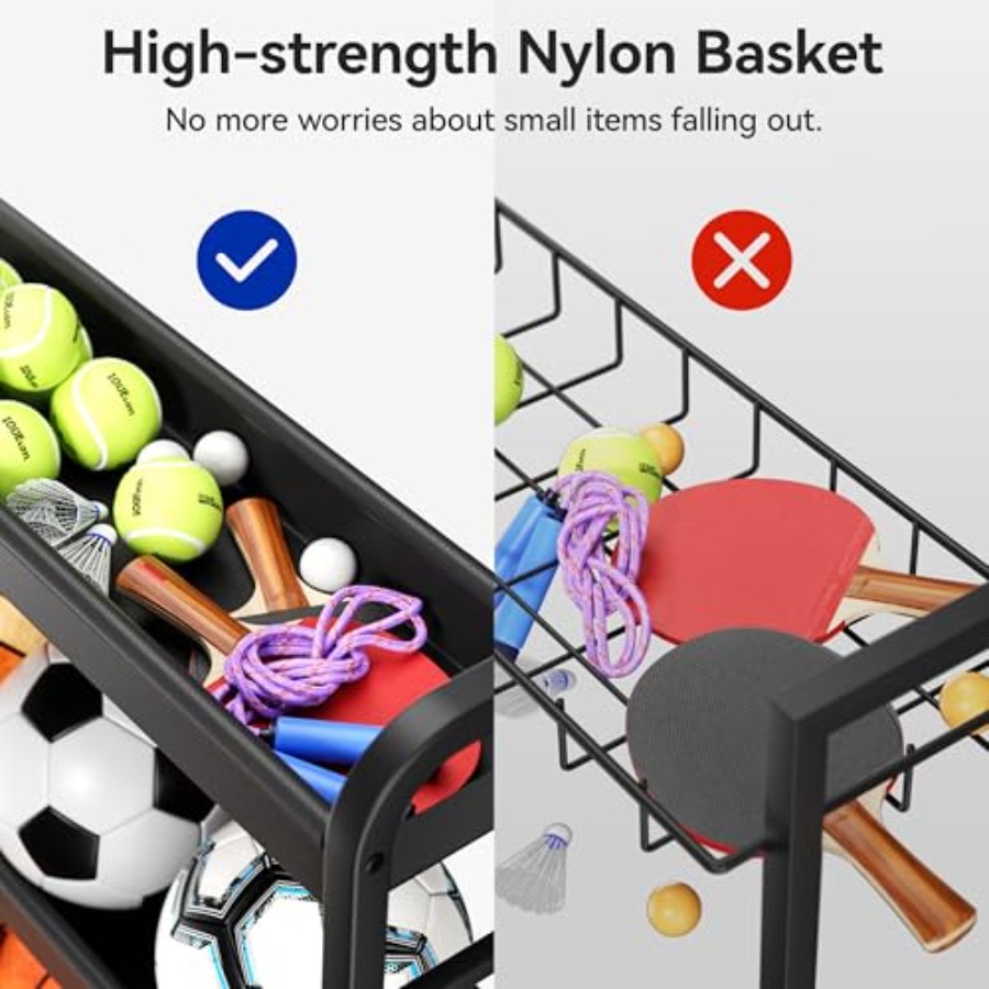 Sports Equipment Organizer Rol - مراجعة Sports Equipment Garage Organizer وسعره