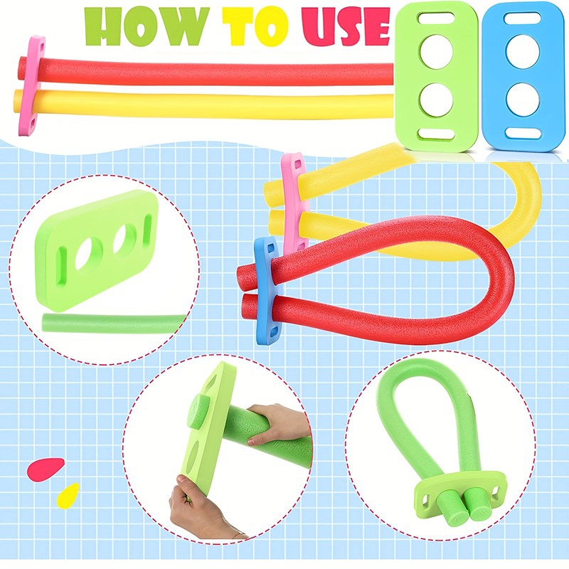 With 2 Cross Holes Swim Noodle - مراجعة Foam Pool Noodle وسعره