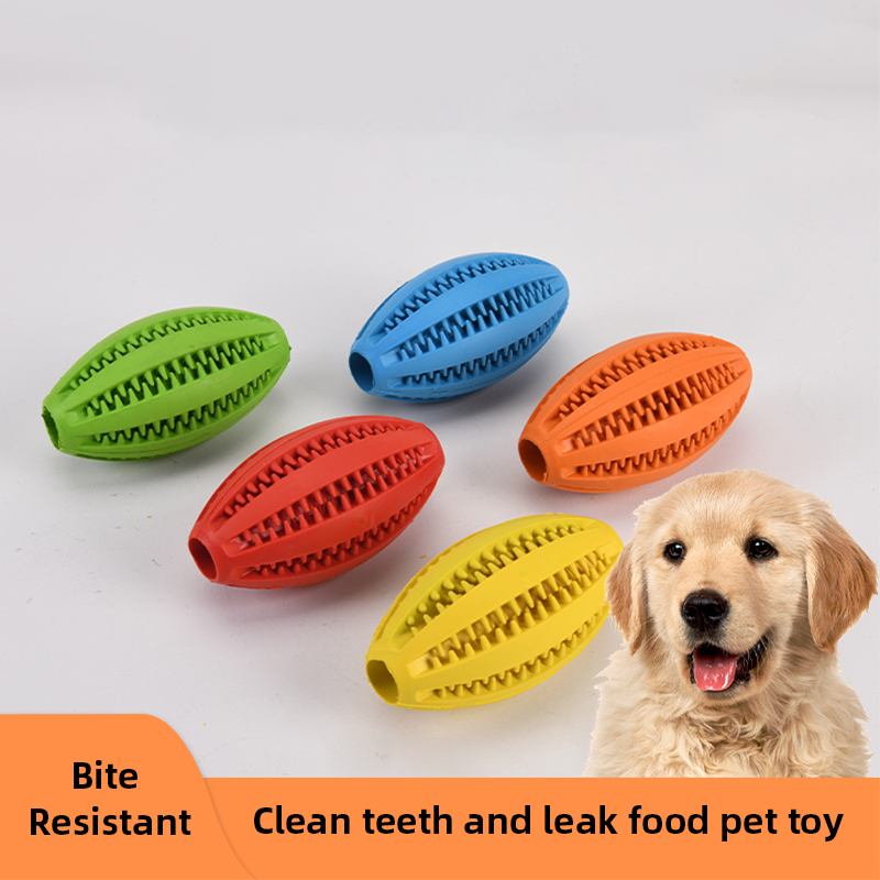 Dog Rubber Leakage Ball Dogs M - مراجعة Rugby Training Ball وسعره