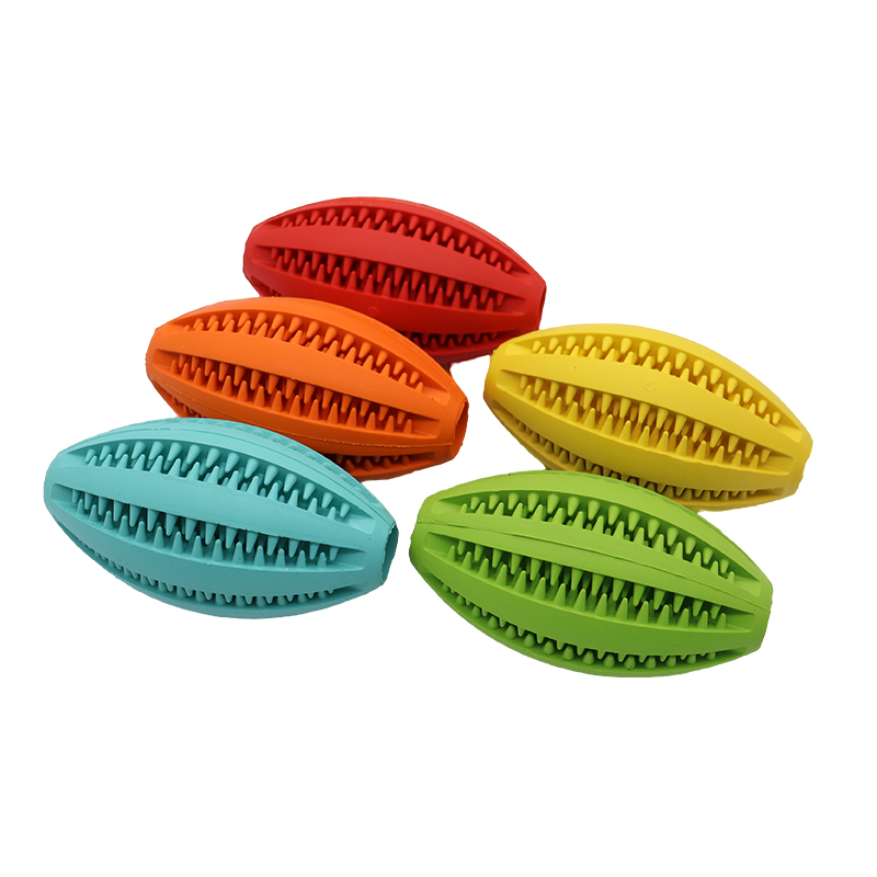 Dog Rubber Leakage Ball Dogs M - مراجعة Rugby Training Ball وسعره