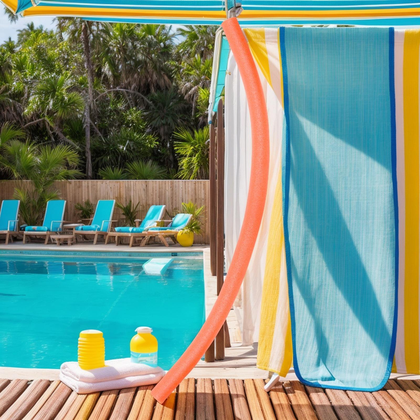 Foam swimming stick Floating N - مراجعة Foam Pool Noodle وسعره