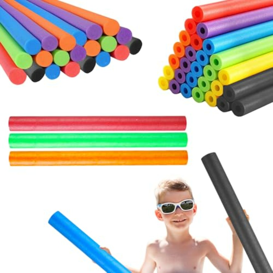 Orange Pool Noodles Swimming S - مراجعة Foam Pool Noodle وسعره