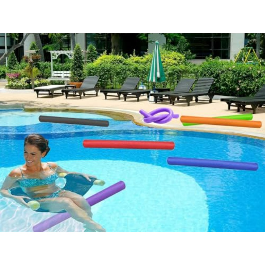 Orange Pool Noodles Swimming S - مراجعة Foam Pool Noodle وسعره