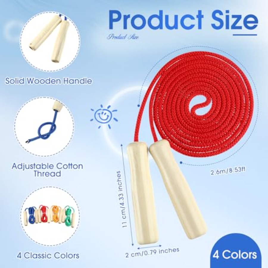 8.53 FT Adjustable Cotton Jump - مراجعة Jump Rope Double Dutch وسعره