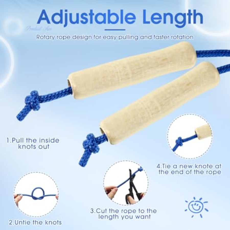 8.53 FT Adjustable Cotton Jump - مراجعة Jump Rope Double Dutch وسعره