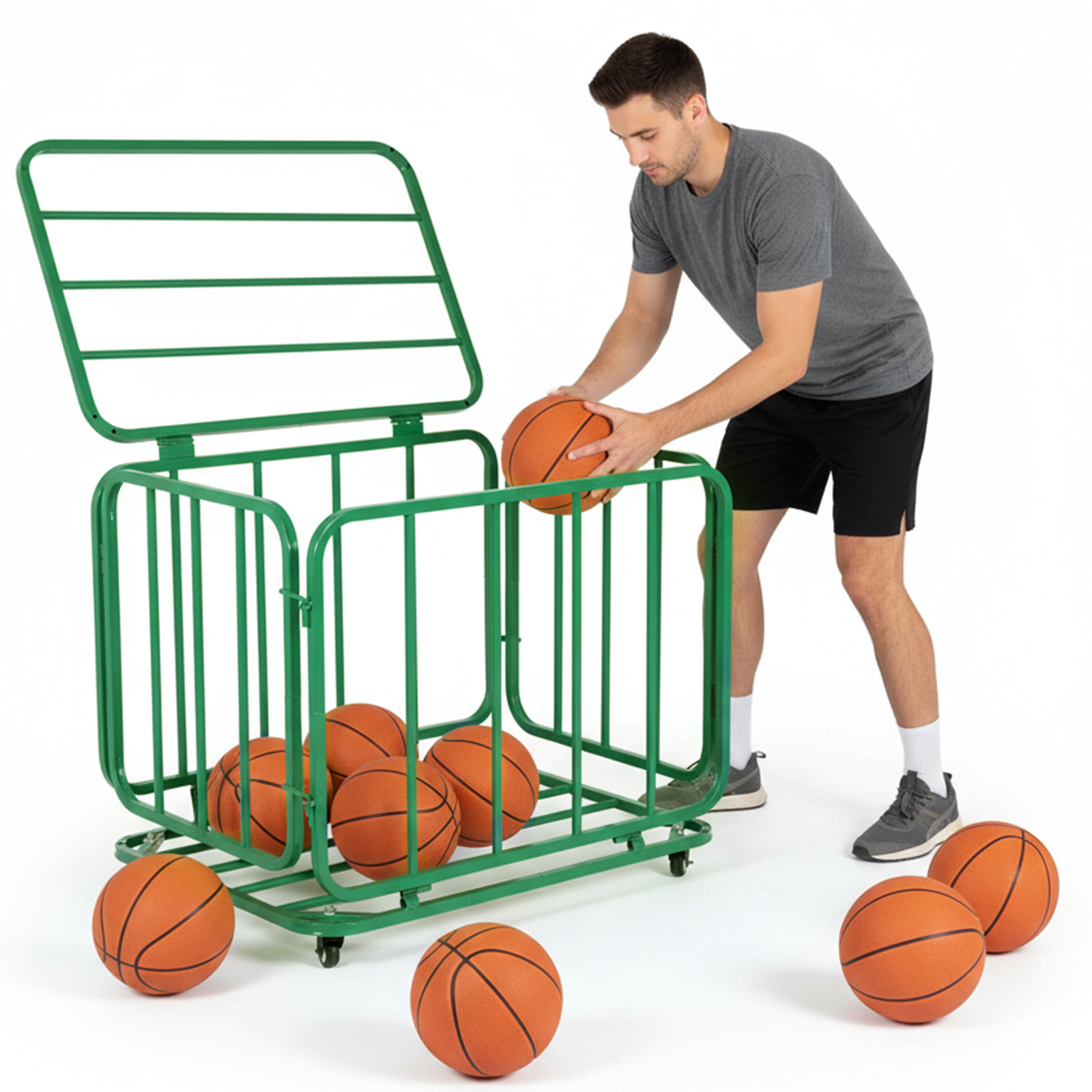 Basketball Or Volleyball Stora - مراجعة Sports Equipment Garage Organizer وسعره