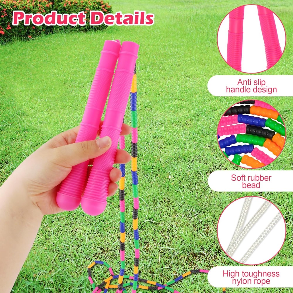 16 ft long jump rope(4 pack),  - مراجعة Jump Rope Double Dutch وسعره
