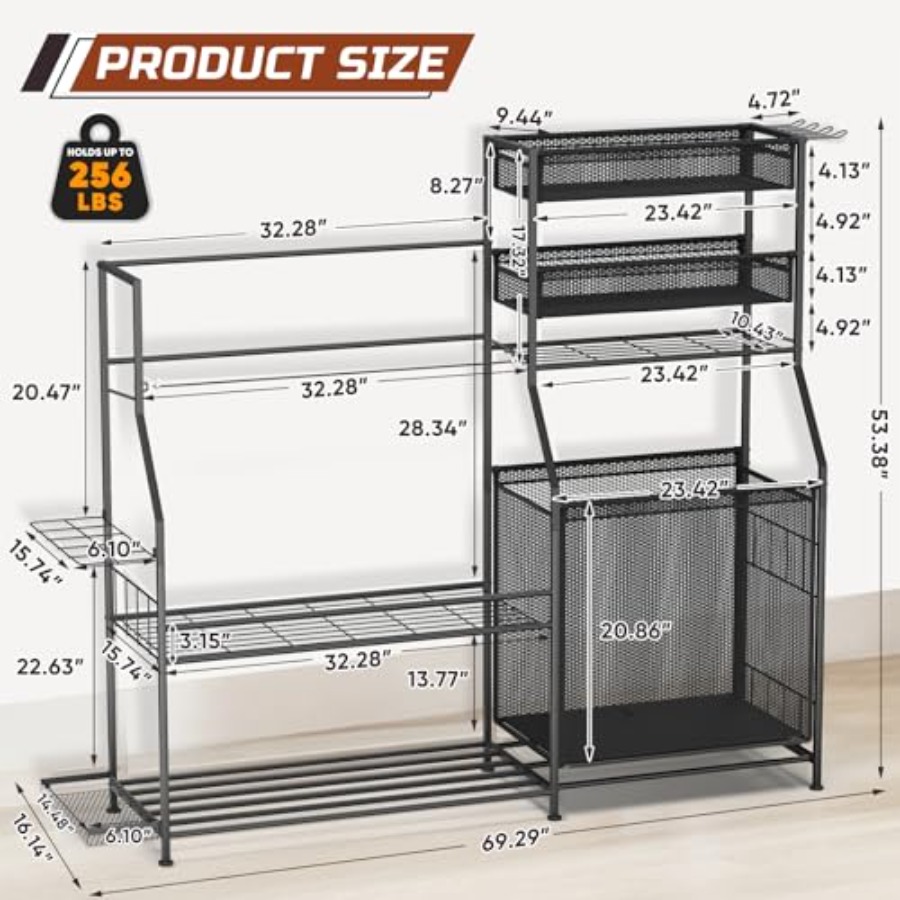 Garage Sports Equipment Organi - مراجعة Sports Equipment Garage Organizer وسعره