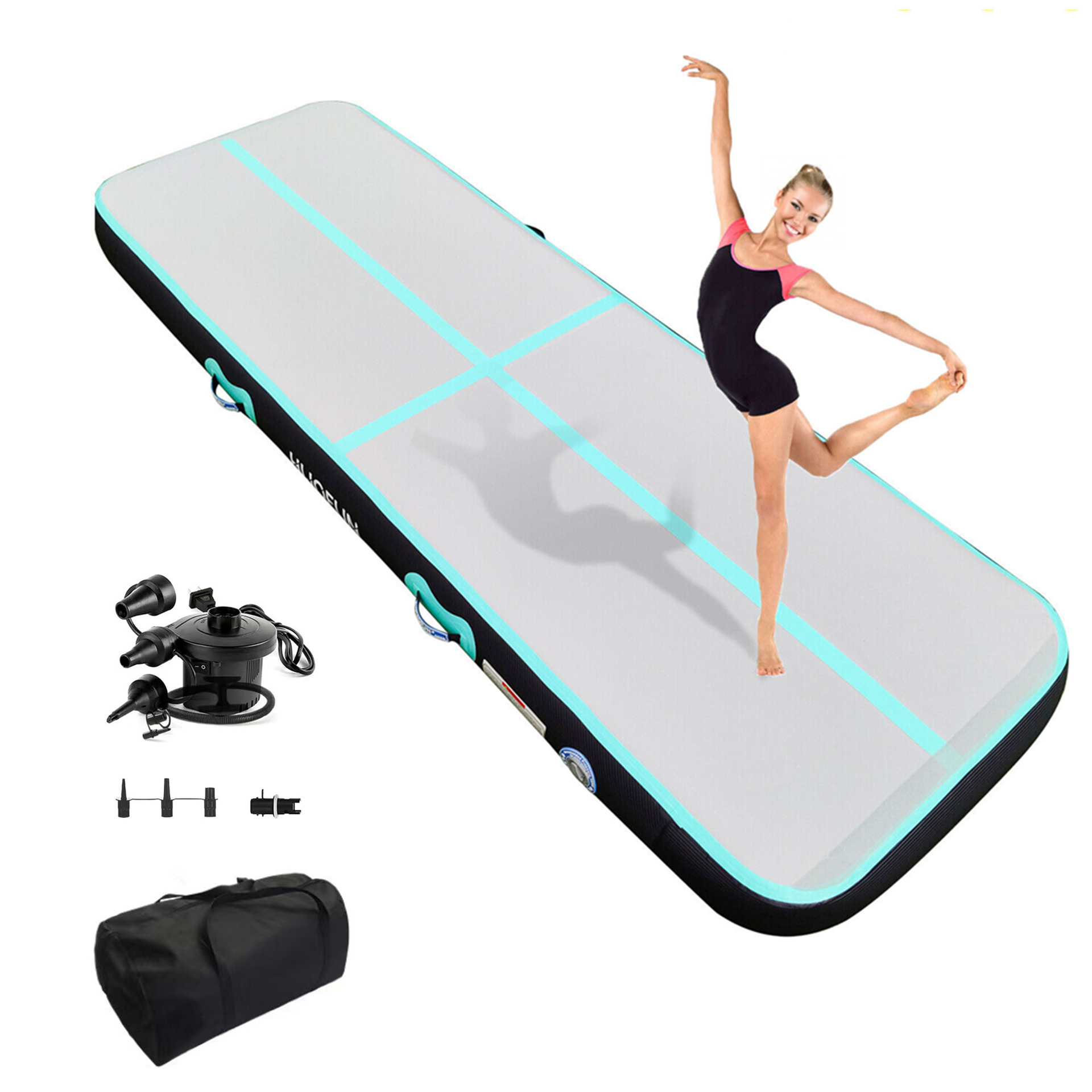 3m  Hot Design Customized Logo - مراجعة Tumbling Air Track وسعره
