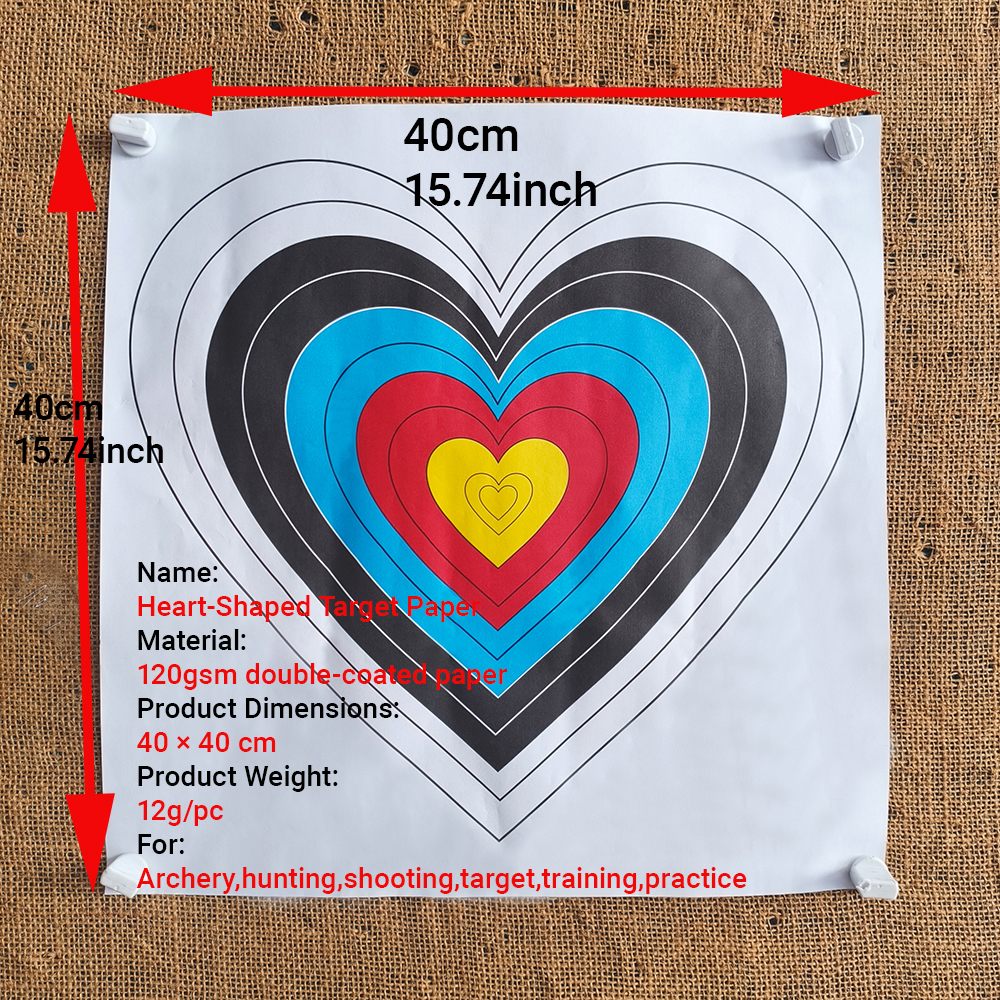 20/30/50pcs Target Paper Arrow - مراجعة Archery Target Face وسعره
