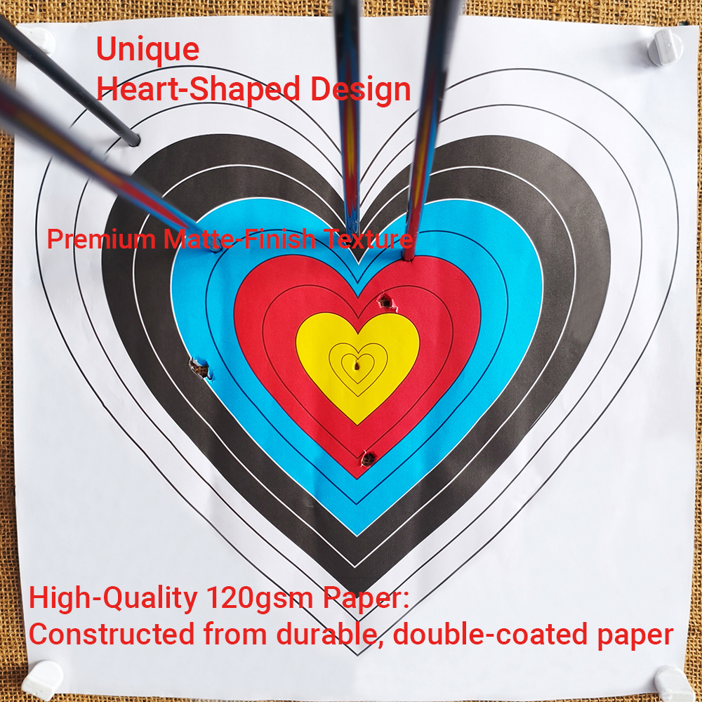 20/30/50pcs Target Paper Arrow - مراجعة Archery Target Face وسعره