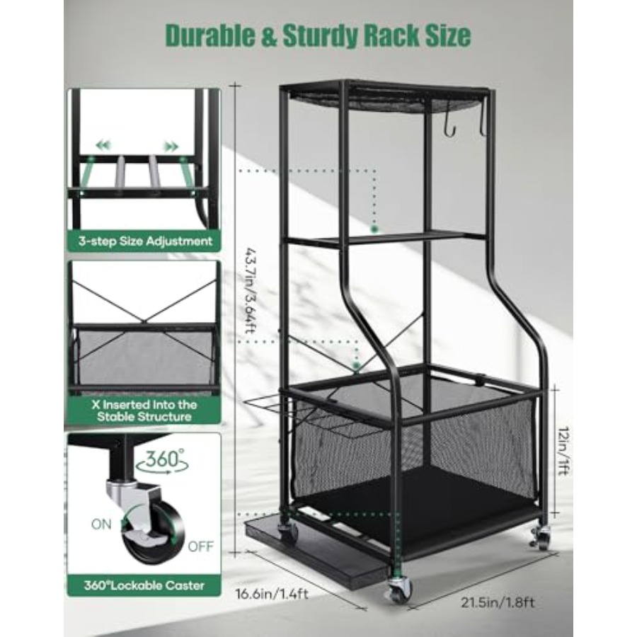 Sports Equipment Garage Organi - مراجعة Sports Equipment Garage Organizer وسعره