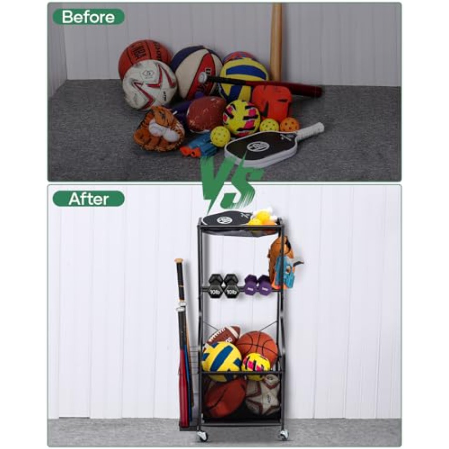 Sports Equipment Garage Organi - مراجعة Sports Equipment Garage Organizer وسعره
