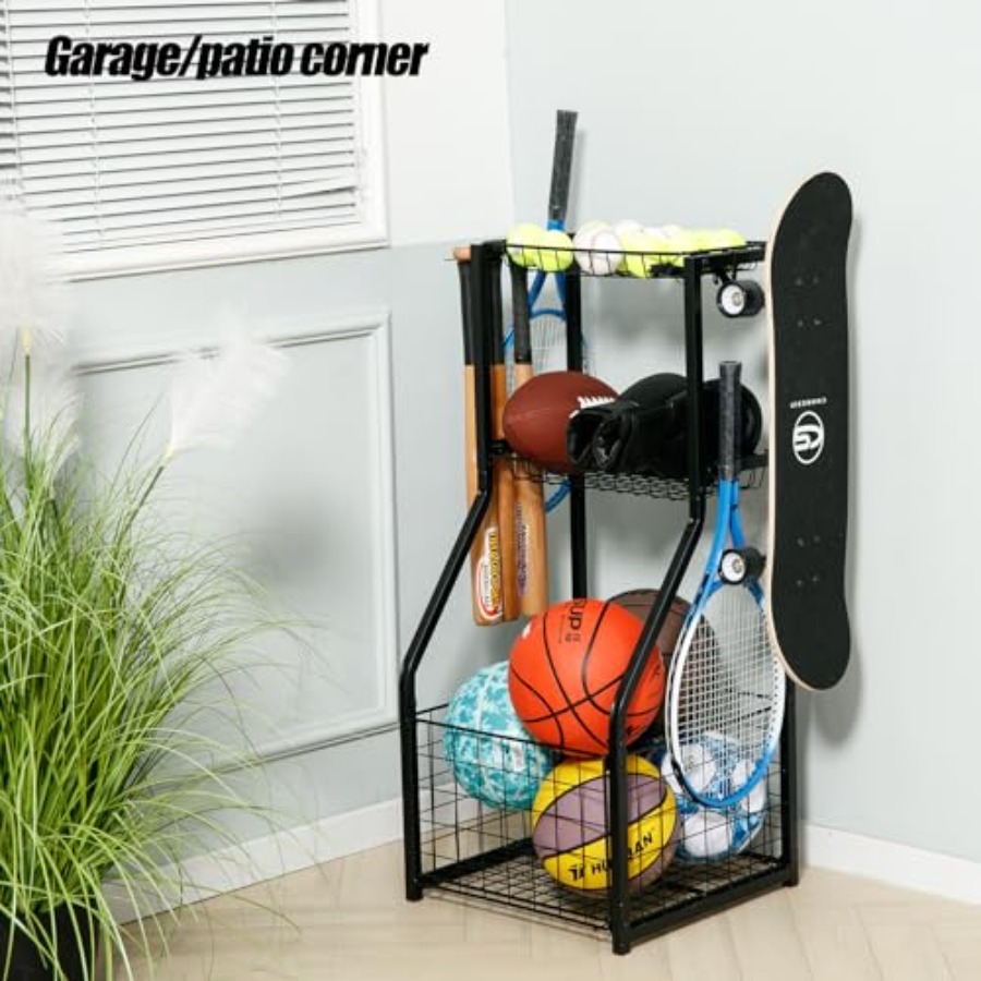 Sports Equipment Organizer for - مراجعة Sports Equipment Garage Organizer وسعره
